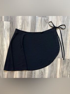 Mirella Black Sheer Ballet Skirt or Swim Cover-Up OS